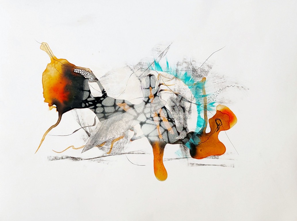 30x20, mixed media auf steinpapier